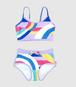 Stella Swim Short Set - Retro Stripes