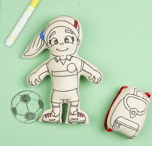 Soccer Doll with Ponytail