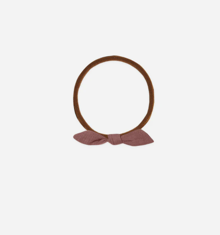 Little Knot Headband - Plum/Brown