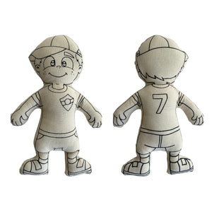 Doll with Baseball Cap + Backpack
