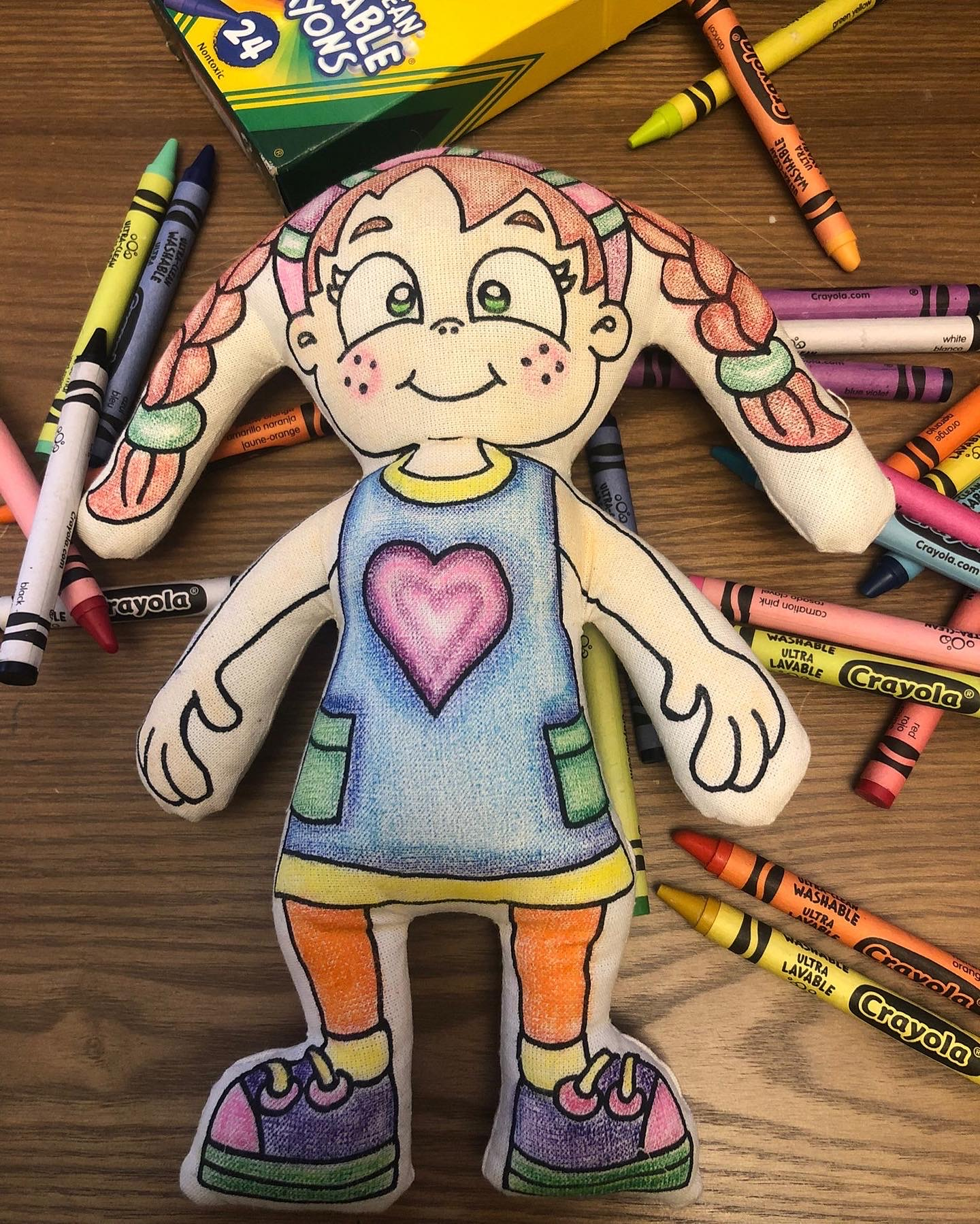 Doll with Braids + Backpack