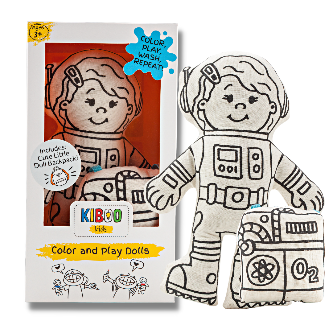 Astronaut Doll with Barrette + Backpack