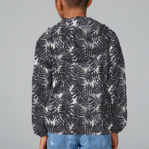 Packable Rain Jacket/Windbreaker | Palm Print - 8Y