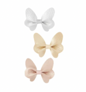 Metallic Butterfly Clips
