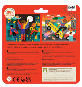 Two Sided On-the-Go Puzzle - Superheroes