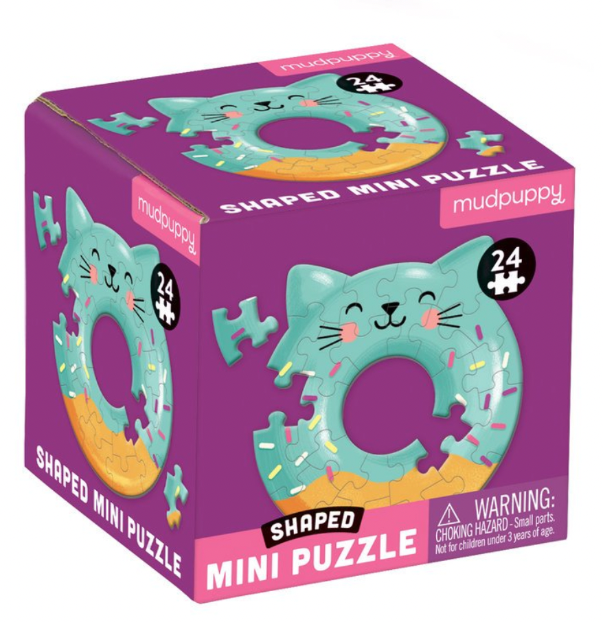 Cat Donut Shaped Mini Puzzle