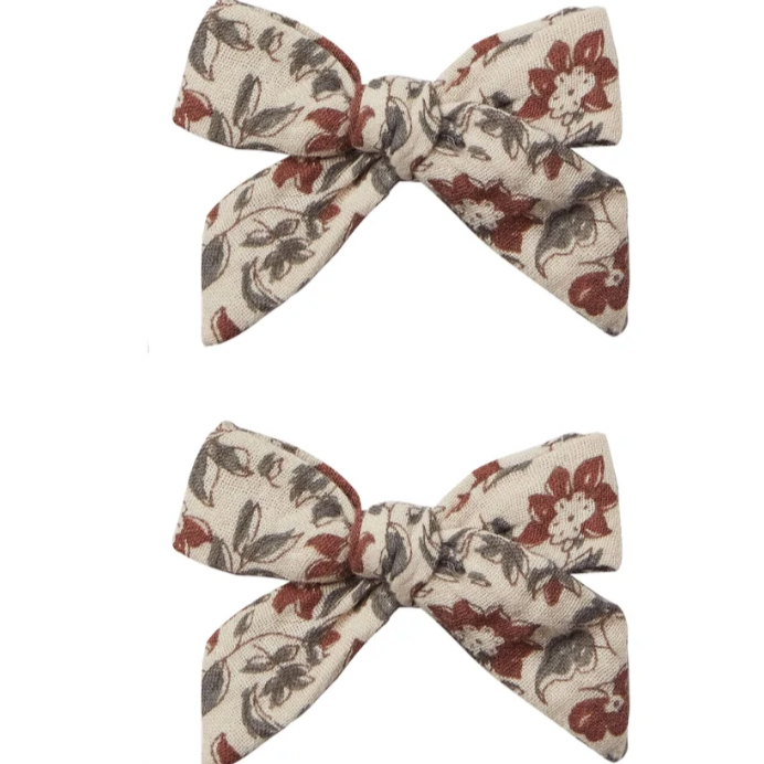 Bow w/ Clip - Vintage Floral