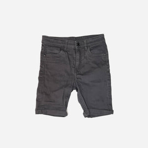Stretch Black Denim Shorts - 9/10