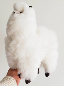 Large Alpaca Plush - White